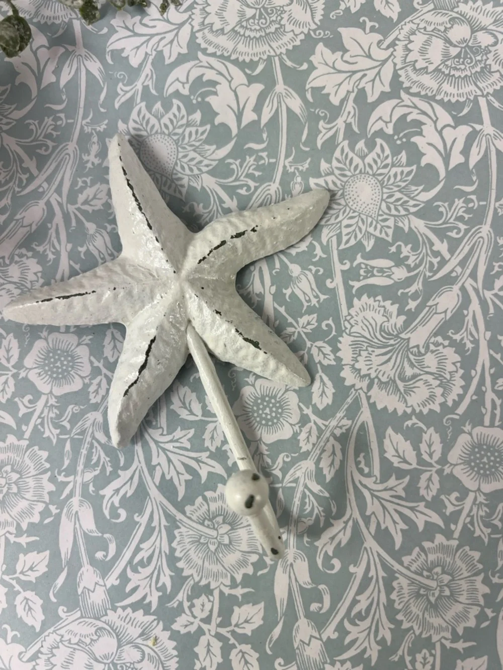 Starfish Wall Hook - Painted Cast Iron Starfish Hook Keys Towels Bags